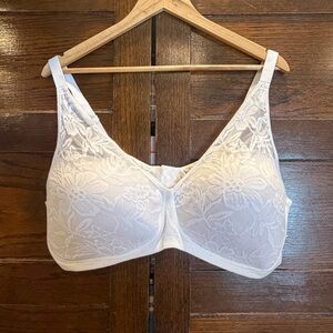 Bali 3XL bra breathe wireless Floral Lace cotton modal convertible straps soft